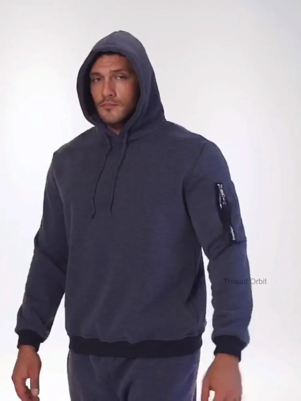 Men's 2 Piece Sweatsuit Hoodie Jogging Tracksuit Set Long Sleeve Pullover